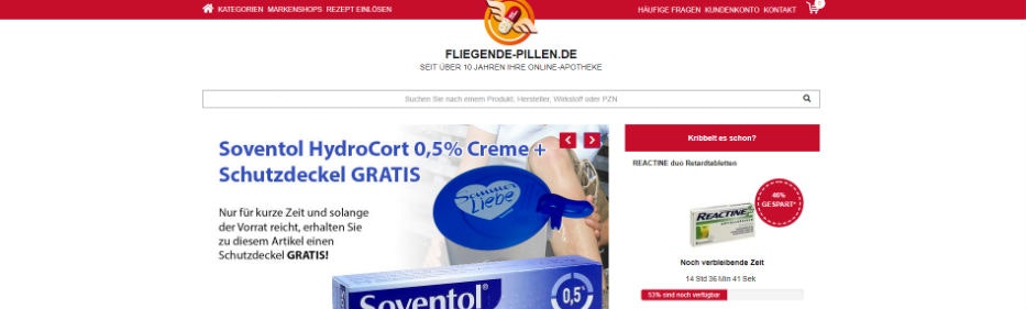 Startseite von fliegende-pillen.de fliegende-pillen.de Startseite